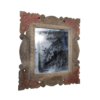Vieux cadre miroir
