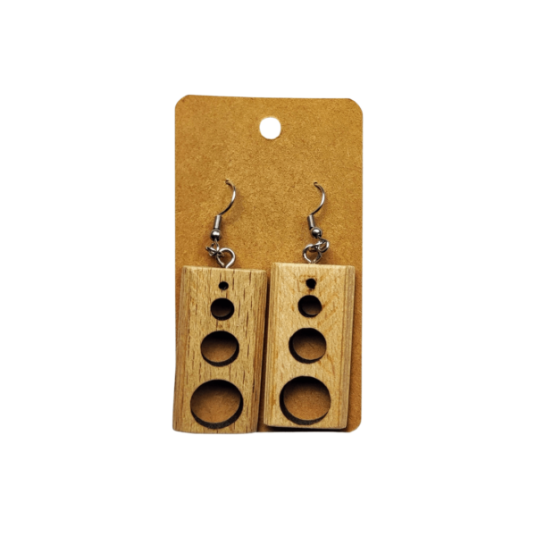 Boucles d'oreille en bois
