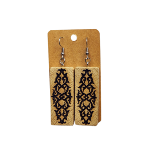 Boucles d'oreille en bois