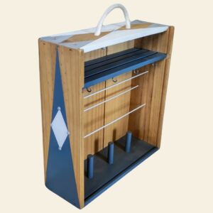 porte bijoux en bois fait main caisse à vin upcycling