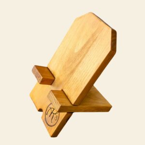 Support téléphone en bois revalorisé