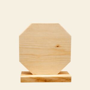 Trophée en bois personnalisable avec gravure, support vierge en bois naturel surcyclé