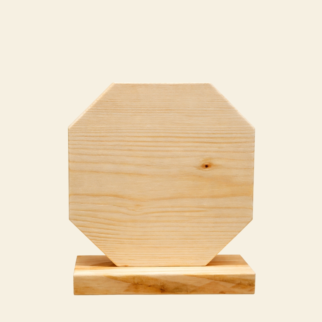 Trophée en bois personnalisable avec gravure, support vierge en bois naturel surcyclé
